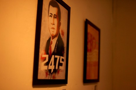 Pridi Banomyong, a founder of Tammasat University, is a ‘revolutionary’ figure in Thai history. His initiative has led to replace absolute monarchy with constitutional monarchy. He also had involved in anti-Japanese resistance called Free Thai Movement during the World War II. The number '2475' is revolutionary year of 1932 in Thai calendar, when absolute monarchy collapsed. @ People Art for Freedom / Bangkok, Thailand 2013