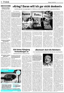 Der artikel @ Neues Deutschland 15.04.2013