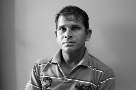 Josim (35), Rohingya refugee now living in Malaysia. He has first fled Arakan state, western Burma to Bangladesh where he has dwelled as a daily labor for a decade before getting on the smuggling boat. (Photo © Lee Yu Kyung)