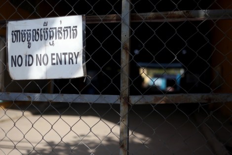 The gate of International Fashion Royal owned and run by South Korean investor in Canadia Industrial Park in Phnom Penh. South Korean garment investors, notably Yakjin Trading Co. along with South Korean Embassy have been accused of their alleged role by pressuring Cambodian government take proper ‘measure’ on the strike. (Photo © Lee Yu Kyung)