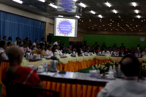 Kachin Independece Organization (or KIO) has organized 'Ethnic armed organizations' Conference' in Laiza late 2013 to discuss on 'nation-wide ceasefire'. KIO's armed wing KIA and Ta’ang National Liberation Army (or TNLA) – the military wing of Palaung State Liberation Front (or PSLF) are the only armed groups that have not signed a cease fire with the Burmese government as of April 2014. (Photo © Lee Yu Kyung)