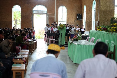 Baptist church in Laiza, the rebel’s capital. (Photo © Lee Yu Kyung)
