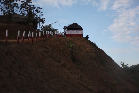 The Headquarter of Arakan Army (or AA) in Kachin state. The new and young rebel army was founded in 2009 after receiving military training from Kachin Army. It is composed mainly Rakhine Buddhist from Arakan State, where ethno-religious violence has been witnessed in recent years. Cadres of Arakan army are not shy to say they are fighting against Islamization as well as Burmanization. (Photo © Lee Yu Kyung) 
