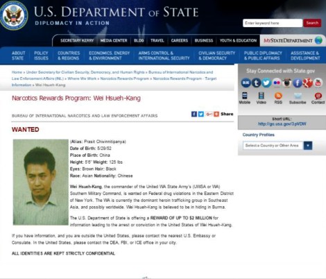 2006년부터 2007년까지 와주군(UWSA)의 재정부장을 지낸 웨이 쉉 캉 (Wei Hsueg Kang)이다. 그는 미국무부가 200만달러 현상금을 건 수배자이자 타이에서도 1990년 10월 ‘부재중 사형’이 선고된 마약왕이다. 1998년 웨이가 설립한 홍팡그룹(Hong Pang Group)은 마약, 보석, 석유, 건축, 전자, 백화점 등 온갖 사업채를 탈없이 운영중이고 옥광산도 그중 하나다. (© Lee Yu Kyung)