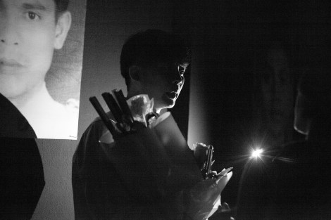 Jirawut Ueasungkomsate, the artist of 'This is Not a Political Act'. He emphasized the issue of enforced disappearance has not ended but continued today (© Lee Yu Kyung) 