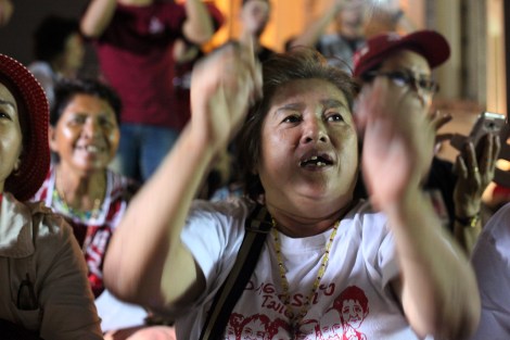 Outstandingly, many of participants in anti-coup rally are middle-aged men and women © Lee Yu Kyung 2016